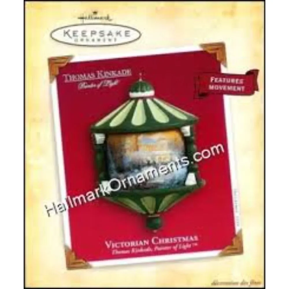 Hallmark Keepsake Ornament Vtg 2004 Thomas Kinkade Victorian Christmas w/ Box